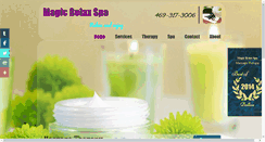 Desktop Screenshot of magicrelaxspa.com