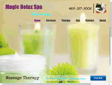 Tablet Screenshot of magicrelaxspa.com